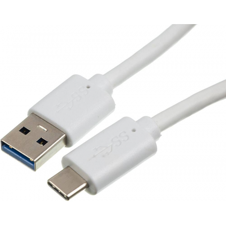 Кабель Buro BU-USB3.2-AC-1MW USB (m)-USB Type-C (m) 1м белый пакет, фото 