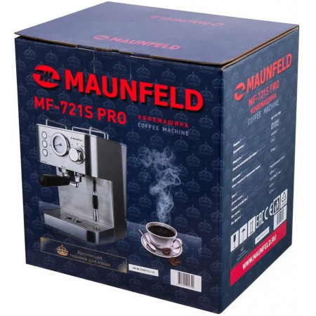 Кофеварка рожковая MAUNFELD MF-721S PRO, фото , изображение 8