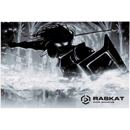 Коврик для мышки Raskat Paladin CG - XL (1200*600*3мм, резина+ткань, прошитый край, ч/б рисунок), фото 