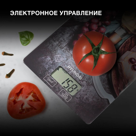 Весы кухонные электронные Hyundai HYS-KG211 макс.вес:5кг рисунок, фото , изображение 9