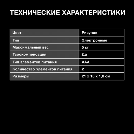 Весы кухонные электронные Hyundai HYS-KG211 макс.вес:5кг рисунок, фото , изображение 10