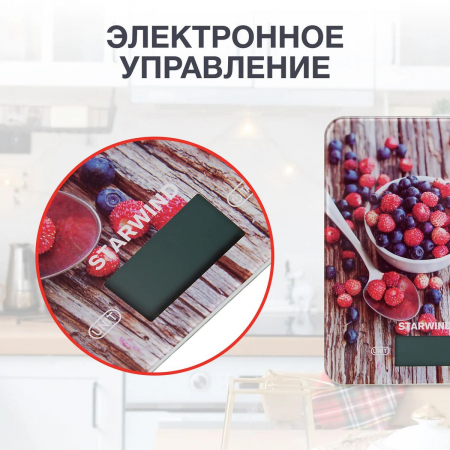 Весы кухонные электронные Starwind SSK3354 макс.вес:5кг, фото , изображение 6