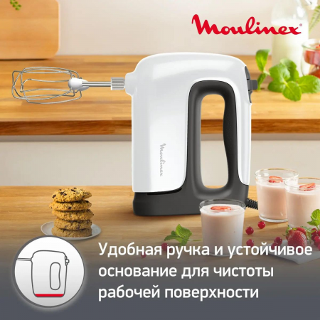 Миксер стационарный Moulinex HM464110 500Вт белый/черный, фото , изображение 7