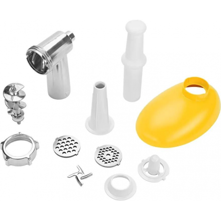 Мясорубка Kitfort КТ-2113-2 1000Вт белый/желтый, фото , изображение 7