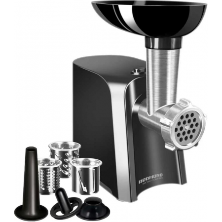 Мясорубка Redmond RMG-1223-6 1000Вт черный/серебристый, фото , изображение 14