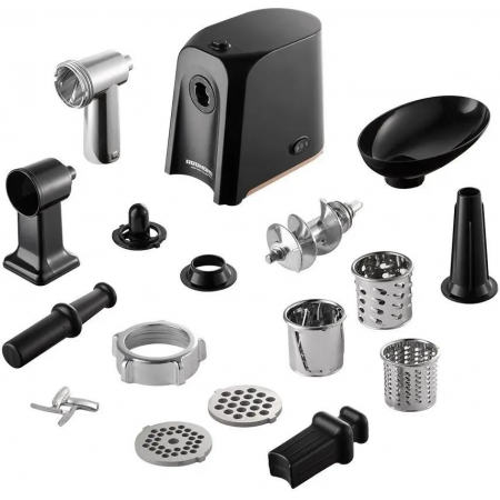 Мясорубка Redmond RMG-1223-6 1000Вт черный/серебристый, фото , изображение 10