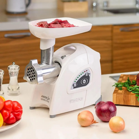 Электромясорубка Аксион М42.03 в белом корпусе, фото , изображение 4