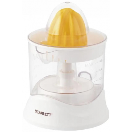 Соковыжималка цитрусовая Scarlett SC-JE50C02 25Вт рез.сок.:700мл. белый/желтый, фото , изображение 2