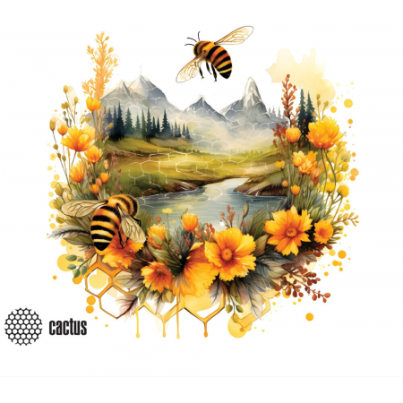 Коврик для мыши Cactus Honeybee 220x180x2мм (CS-MP-P09XS), фото 