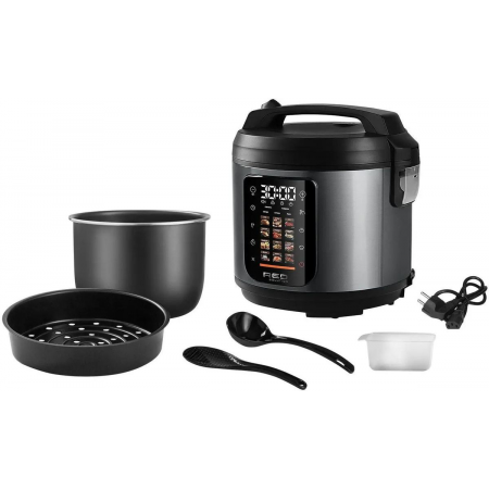 Мультиварка Red Solution M4100 5л 860Вт черный/стальной, фото , изображение 2