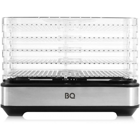 Сушилка для овощей и фруктов BQ FD1003 Black-Steel, Мощность 420 Вт, Электронная настройка времени и температуры, 5 регулируемых по высоте поддонов , 3 дополнительных поддона для пастилы, Равномерный нагрев, Сохраняет максимум витаминов и питательных веще, фото , изображение 2