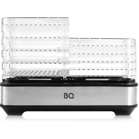 Сушилка для овощей и фруктов BQ FD1003 Black-Steel, Мощность 420 Вт, Электронная настройка времени и температуры, 5 регулируемых по высоте поддонов , 3 дополнительных поддона для пастилы, Равномерный нагрев, Сохраняет максимум витаминов и питательных веще, фото , изображение 4
