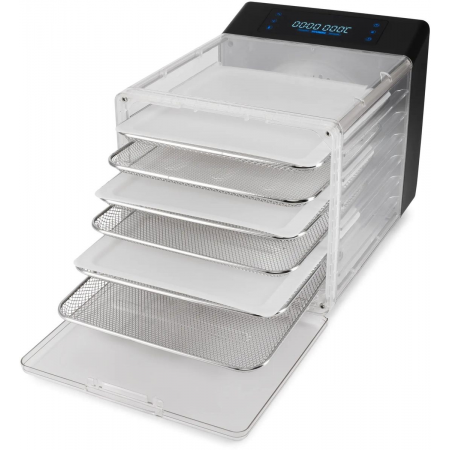 Сушка для фруктов и овощей Hyundai HYFD-8800 12под. 600Вт черный, фото , изображение 10