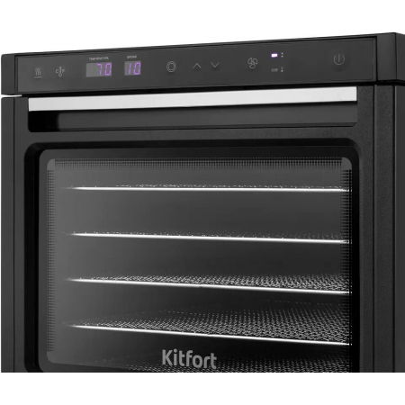 Сушка для фруктов и овощей Kitfort КТ-1962 6под. 1000Вт черный, фото , изображение 3