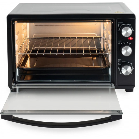 Мини-печь Hyundai MIO-HY074 30л. 1500Вт серебристый/черный, фото , изображение 2