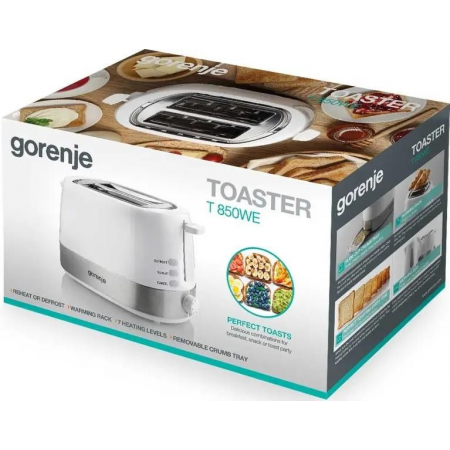 Тостер Gorenje T850WE 720Вт белый, фото , изображение 6 Тостер Gorenje T850WE 720Вт белый, фото , изображение 6