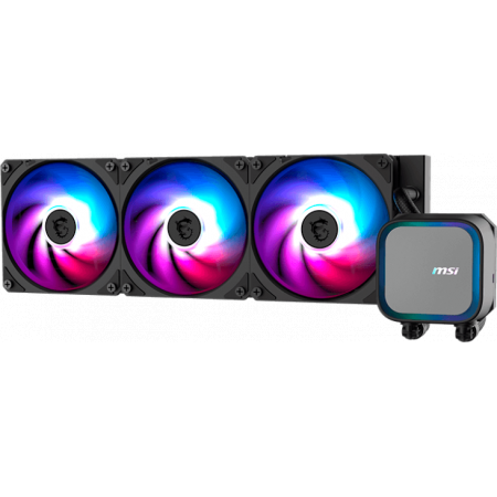 Жидкостная система охлаждения MSI MAG CORELIQUID A13 360 3 x ARGB Fan, ARGB Block, фото 