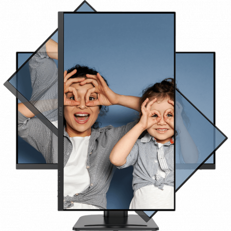 Монитор MSI PRO MP273QP E2 27 16:9 WQHD(2560x1440) IPS Flat,1ms(MPRT),1000:1,100M:1,400nit,178/178,2xHDMI 2.0,DP 1.2,Speaker,Tilt,Swivel,Height,Pivot,VESA,100Hz,Black,1y war-ty, фото , изображение 5