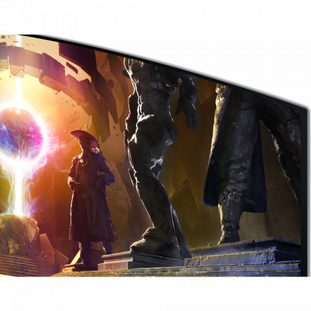 Монитор Samsung Odyssey OLED G8 серебристый S34DG852SI, 34 3440x1440, OLED, 175Hz, HDMIx2+DP+USB-C, curved, Smart, фото , изображение 11