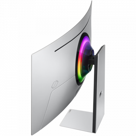 Монитор Samsung Odyssey OLED G8 серебристый S34DG852SI, 34 3440x1440, OLED, 175Hz, HDMIx2+DP+USB-C, curved, Smart, фото , изображение 6