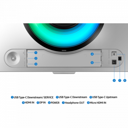 Монитор Samsung Odyssey OLED G9 S49DG932SIXCI, 49 5120x1440, OLED, 240Гц, 1хHDMI, 1хDP, изогнутый, серебристый, фото , изображение 13