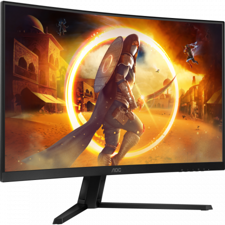 Монитор 32 AOC CQ32G4VE Black (VA, изогнутый, 2560x1440, 180Hz, 0.5 ms, 178°/178°, 300 cd/m, 80M:1, +2xHDMI 2.0, +DisplayPort 1.4), фото , изображение 2