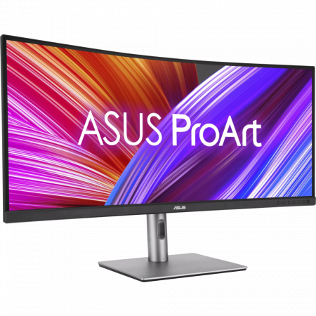 Монитор 34.1 ASUS ProArt PA34VCNV IPS 3440x1440, 60 Гц, 5 мс, 21:9, 300 кд/м2, 2xHDMI, 2xDP, 1xUSB-C, 3xUSB 3.2, Ethernet, выход на наушники, изогнутый 3800R, черный, фото , изображение 2