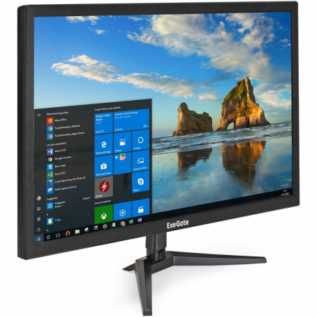 Монитор 24 ExeGate EB2400A (VA LED Grade A+, FHD, 1920x1080@75Гц, 16:9, 200cd/m2, 3000:1, 170°/160°, 5ms, D-Sub, HDMI, Flicker-free, Low Blue Light, кабель HDMI 1.5м, VESA 75x75, регулировка наклона (tilt), черный), фото , изображение 3
