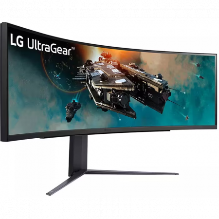 Монитор 49 LG UltraGear 49GR85DC-B VA 5120x1440, 240 Гц, 1 мс, 32:9, 450 кд/м2, 2xHDMI, 1xDP, изогнутый, черный, фото , изображение 4