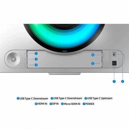 Монитор Samsung Odyssey OLED G9 S49DG952SI, 49 5120x1440, OLED, 240Гц, 1хHDMI, 1хDP, изогнутый, серебристый, фото , изображение 12