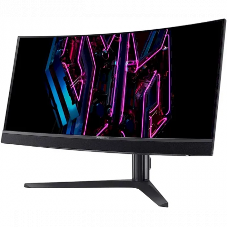 Монитор 34 Acer Predator X34Vbmiiphuzx OLED 3440x1440, 175 Гц, 0.1 мс, 21:9, 250 кд/м2, 2хHDMI, 1хDP, USB-C, изогнутый, черный, фото , изображение 3