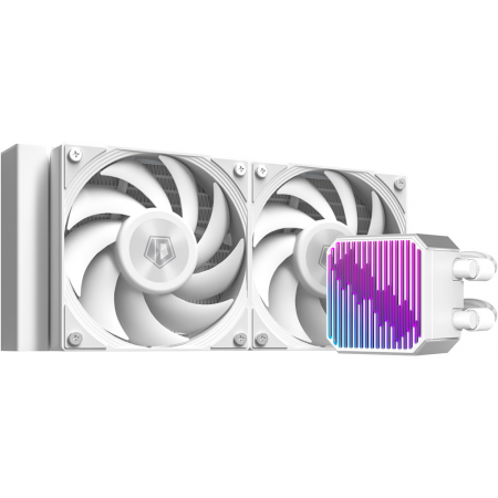 Система водяного охлаждения ID-Cooling DX240 Max Soc-AM5/AM4/1200/1700/1851 белый 4-pin 32.5dB Al+Cu 300W Ret (DX240 MAX WHITE), фото 