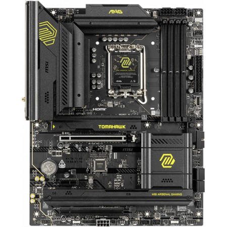 Материнская плата MSI MAG B860 TOMAHAWK WIFI Soc-1851 Intel B860 4xDDR5 ATX AC`97 8ch(7.1) 5Gigabit RAID+HDMI+DP, фото 