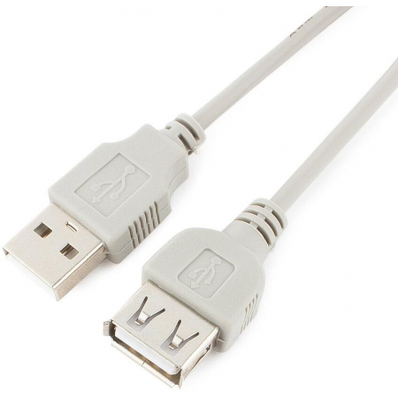 Кабель удлинит. USB 2.0 Gembird/Cablexpert CC-USB2-AMAF-6-N серый (1.8м, AM/AF, пакет) (CC-USB2-AMAF-6-N), фото 