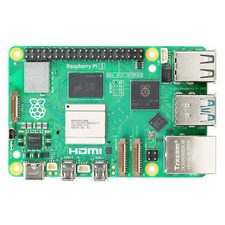 Raspberry Pi 5 4GB RAM Retail (RA770) Broadcom BCM2712 4-core Cortex-A76 64-bit CPU, VideoCore VII GPU, 2x 4Kp60 microHDMI-out, 4Kp60 HEVC decoder, WiFi ac, BT, 2x USB3.0, 2x USB2.0, USB-C power (MB5), фото , изображение 2