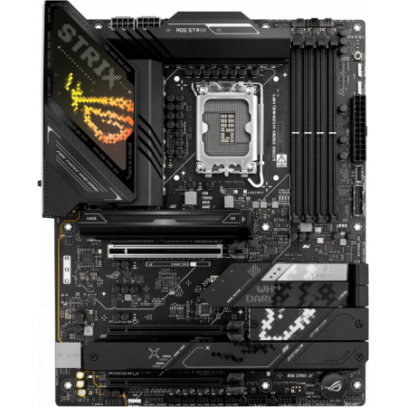 Материнская плата ASUS ROG STRIX Z890-H GAMING WIFI, LGA1851, Intel Z890, 4xDDR5, 4xSATA, 4xM.2, 1xPCIe 5.0 x16, 2xPCIe 4.0 x16, 1xDP, 1xHDMI, 1x5Gb LAN, Wi-Fi 7, 2xUSB 2.0, 4xUSB 3.2 Gen 1, 4xUSB 3.2 Gen 2, 2xUSB 3.2 Gen 2x2, 1xUSB-C, 1xS/PDIF, 2x3.5 мм,, фото 