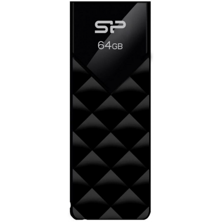 Флеш диск 64Gb Silicon Power Blaze B03, USB 3.2, Черный SP064GBUF3B03V1K, фото 