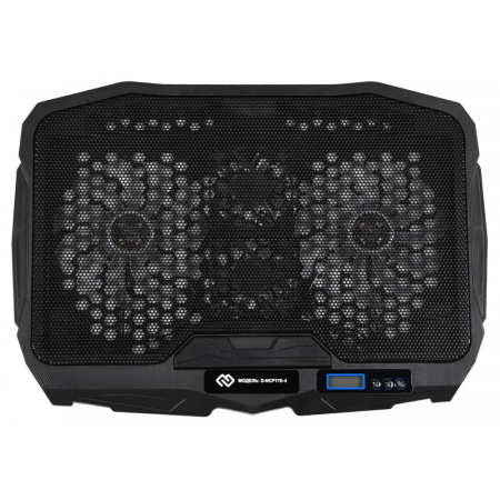 Подставка для ноутбука Digma D-NCP170-4 17390x280x28мм 2xUSB 4x 70/125ммFAN 750г черный, фото , изображение 2