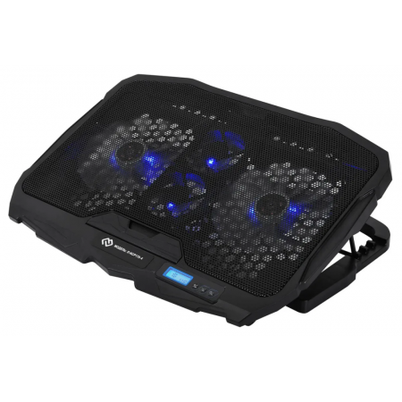 Подставка для ноутбука Digma D-NCP170-4 17390x280x28мм 2xUSB 4x 70/125ммFAN 750г черный, фото , изображение 3