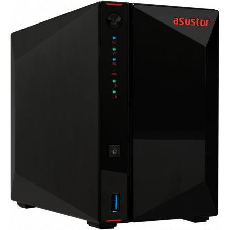 Сетевой накопитель ASUSTOR AS5402T 2-Bay NAS/Media player/Intel Celeron N5105 2.0GHz up to 2.9GHz, 4GB SO-DIMM DDR4, noHDD(HDD,SSD),/2x 2,5Gb (LAN)/3xUSB3.2,HDMI; 90IX01R1-BW3S20, фото 