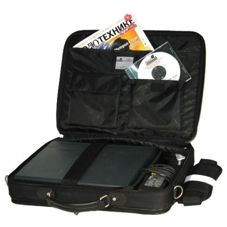 Сумка для ноутбука 15.6 Continent CC-115 черный нейлон/полиэстер, фото , изображение 2