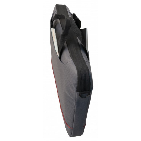 Сумка для ноутбука PORTCASE KCB-141GY (нейлон, серая до 15,6), фото , изображение 3