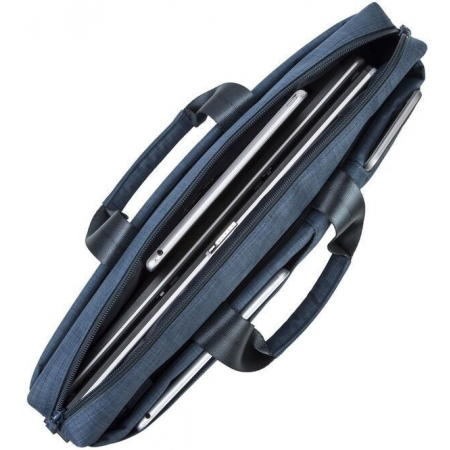 Сумка для ноутбука 15.6 Riva 8335 синий полиэстер (8335 BLUE), фото , изображение 4