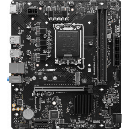 Материнская плата MSI H610 S1700 MATX PRO H610M-S DDR4, фото 