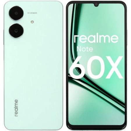Смартфон Realme Note 60х RMX3938 3/64G, зеленый, фото 