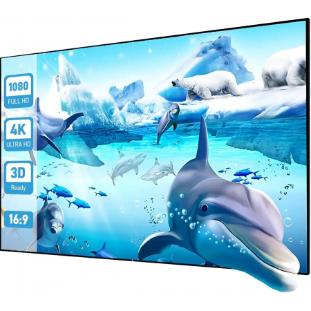 Экран на раме Cactus 127x224см Alr Expert CS-PSALRE-224X127-WM 16:9 настенный натяжной черный, фото 