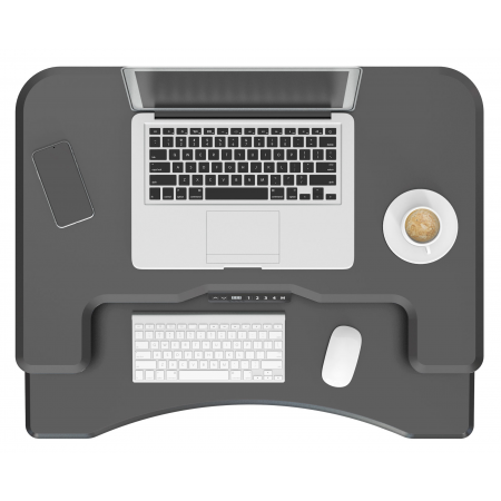 Стол для ноутбука Cactus VM-FDE103 столешница МДФ черный 91.5x56x123см (CS-FDE103BBK), фото , изображение 2