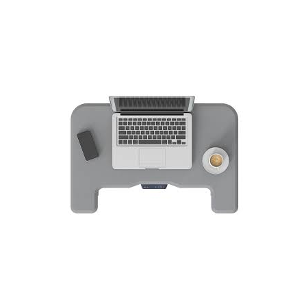 Стол для ноутбука Cactus VM-FDE101 столешница МДФ серый 80x60x123см (CS-FDE101WGY), фото , изображение 2