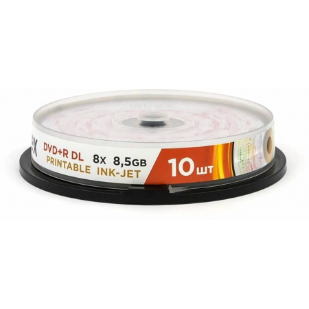 Диск DVD+R Mirex 8.5 Gb, 8x, Cake Box (10), Dual Layer (10/300), фото 