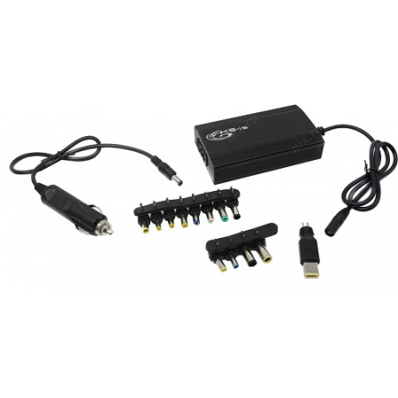 Универсальный блок питания KS-is Duazzy KS-272B (от эл. сети и прикуривателя 100Вт, 13 коннекторов), фото 